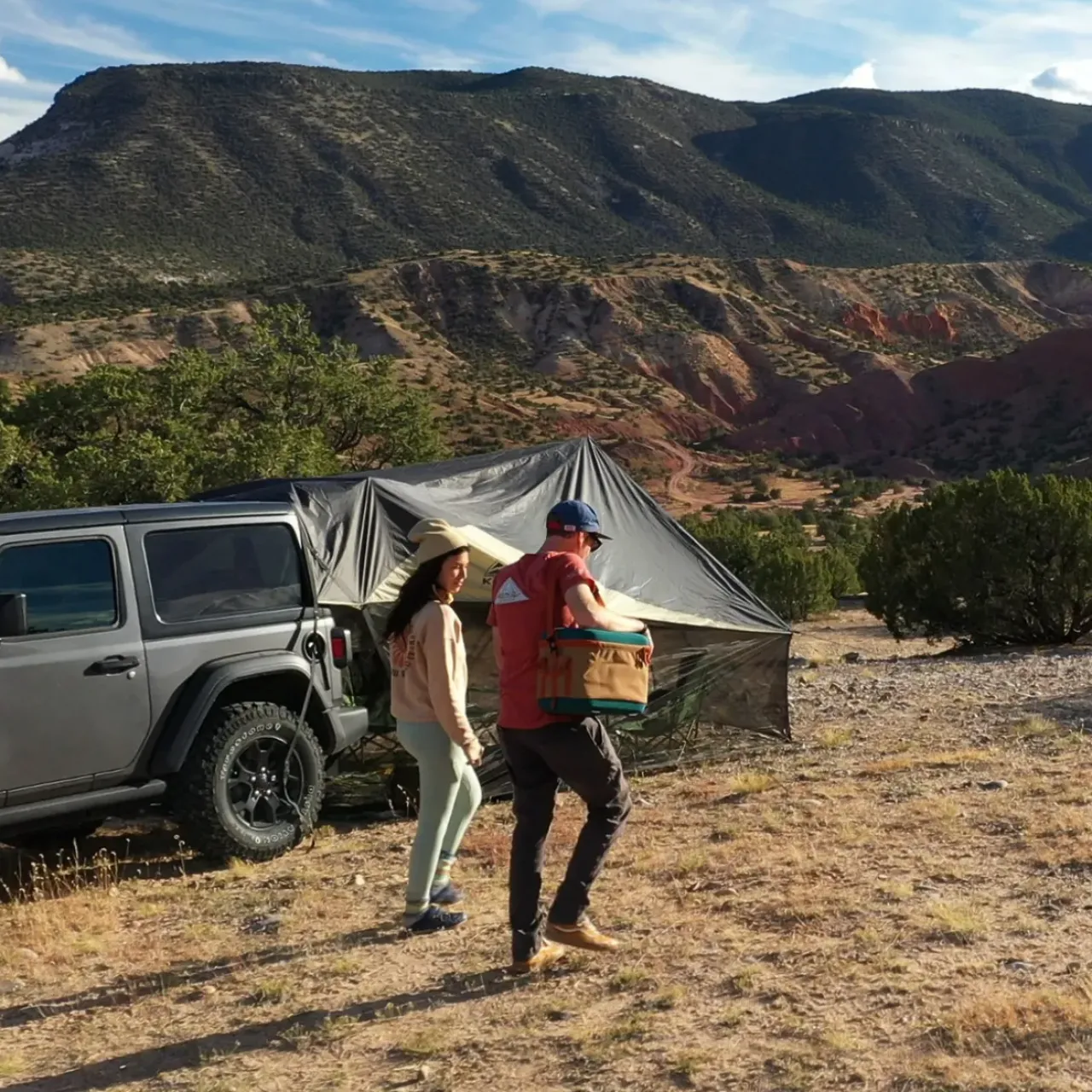 Roadie Life|Kitchen & Organization-Kelty Folding Cooler DullGold/DeepTeal